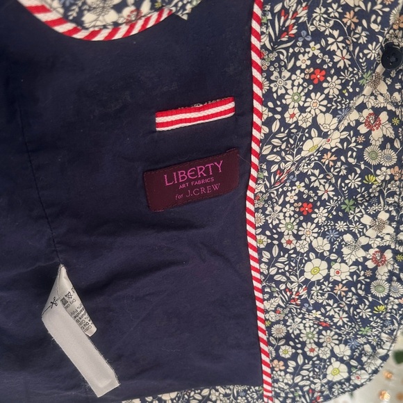 J. Crew Black and Cream Floral Blazer - Picture 7 of 7